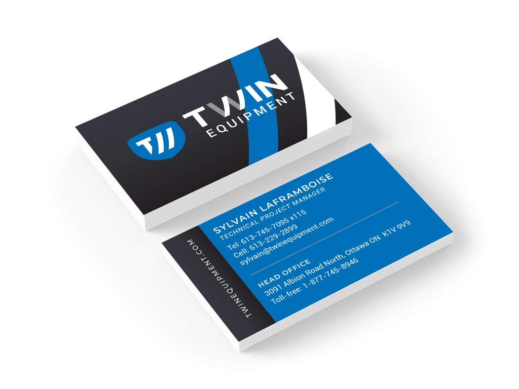 Twin Equipment Business cards