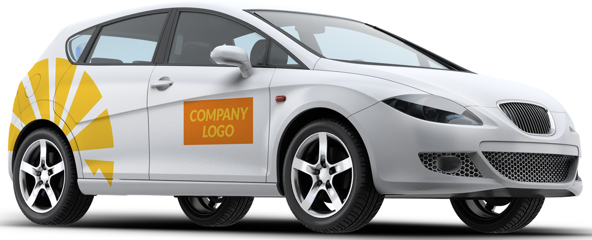 car mock up decals